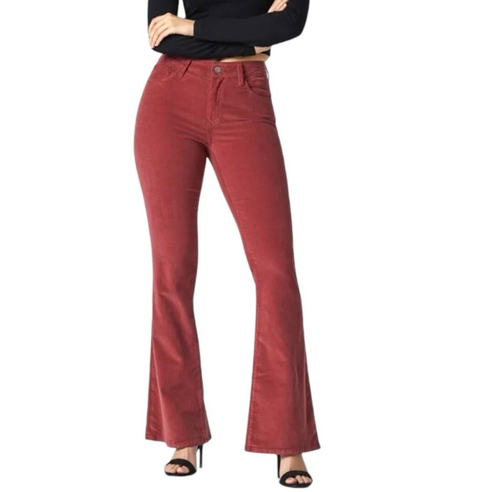 Mavi flare corduroy pants size W25 L32 karanda red high rise